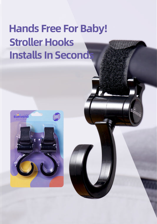 StrollerCaddy™ Universal Stroller Hooks 2pc – Love Olu